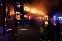 Bild: Pferdehof stand in Flammen