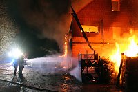 Bild: Pferdehof stand in Flammen