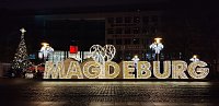 Bild: Peter Blei unterwegs in Magdeburg