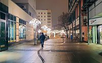 Bild: Peter Blei unterwegs in Magdeburg