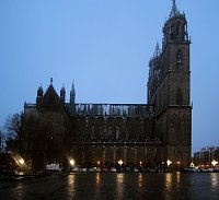 Bild: Peter Blei unterwegs in Magdeburg