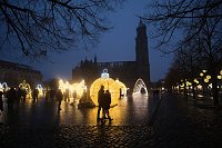 Bild: Peter Blei unterwegs in Magdeburg