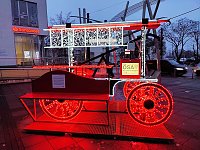 Bild: Peter Blei unterwegs in Magdeburg