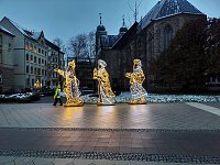 Bild: Peter Blei unterwegs in Magdeburg