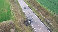 Bild: Unfallstelle in Luftaufnahmen