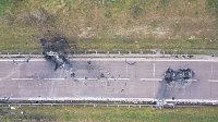 Bild: Unfallstelle in Luftaufnahmen