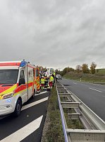 Bild: Unfall auf dem Autobahnzubringer