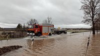 Bild: Wassermassen in Windehausen, Dezember 2023