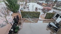 Bild: Wassermassen in Windehausen, Dezember 2023