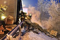 Bild: Lkw Brand auf der A38