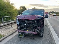 Bild: Unfall auf der A38