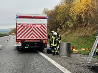 LKW Unfall auf der A38 Bild: LKW Unfall auf der A38