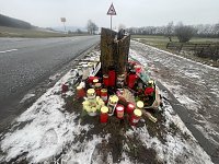 Bild: Gro&szlig;e Anteilnahme an der Unfallstelle