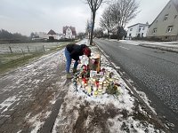 Bild: Gro&szlig;e Anteilnahme an der Unfallstelle