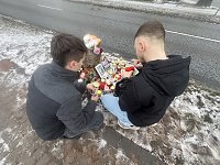 Bild: Gro&szlig;e Anteilnahme an der Unfallstelle