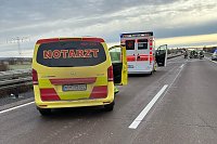Bild: Autobahnunfall heute Vormittag