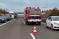 Bild: Autobahnunfall heute Vormittag