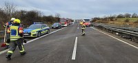 Bild: Autobahnunfall heute Vormittag