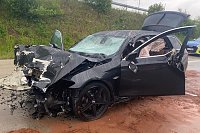 Bild: Schwerer Unfall auf der A38