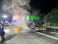 Bild: LKW-Brand auf der A38