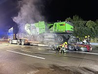 Bild: LKW-Brand auf der A38