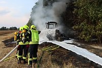 Bild: Feuerwehrleute an der Brandstelle