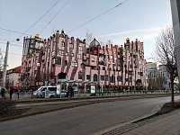 Bild: Peter Blei unterwegs in Magdeburg
