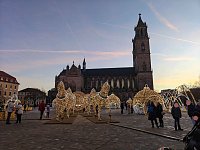 Bild: Peter Blei unterwegs in Magdeburg