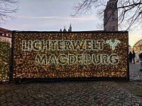 Bild: Peter Blei unterwegs in Magdeburg