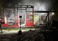 Bild: Gartenlaube in Brand geraten