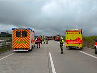 Bild: Unfall auf der A 38