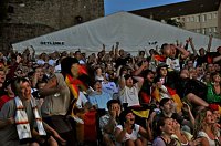 Bild: Public Viewing auf den Petersberg