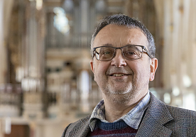 Bild: Matthias Drei&szlig;g, Organist der Predigerkirche Erfurt