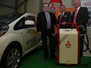 Erste E-Tankstelle f&uuml;r den i-MiEV