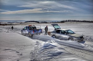 Schneeverwehungen