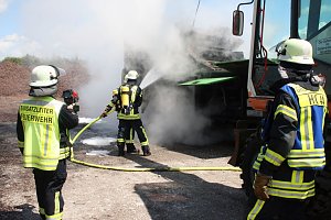 Schredder brannte