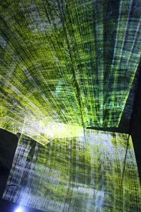 Lichtschau im Bergwerk