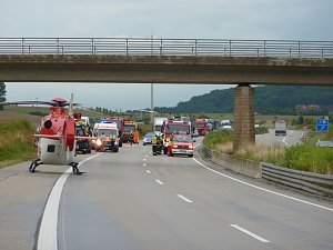 Unfall auf der A 38