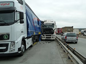 Unfall und Stau