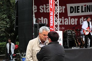 Linker Wahlkampf in Nordhausen