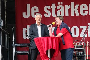 Linker Wahlkampf in Nordhausen