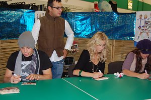 Autogrammstunde beFour in Nordhausen. nnz-City Scout on Tour