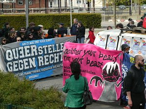 Protest gegen Neonazis