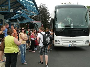 Abfahrt der Ministranten