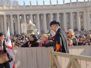 Pater Pio Gebetsgruppen beim Papst in Rom