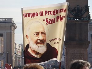 Pater Pio Gebetsgruppen beim Papst in Rom
