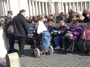 Pater Pio Gebetsgruppen beim Papst in Rom