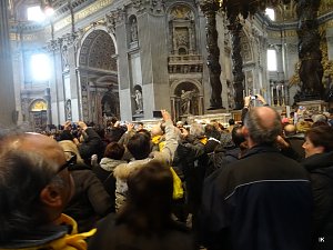 Pater Pio Gebetsgruppen beim Papst in Rom