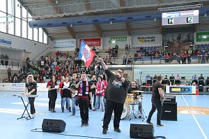 Der Th&uuml;ringer Handballclub gegen Rostov-Don in der Wiedigsburghalle Nordhausen