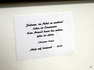 Ausstellungser&ouml;ffnung - Gegen den Strom